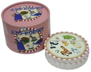 Гра дитяча "Дуо-Ковчег". Тубус-коробочка. 55 карток. Вік: 4+