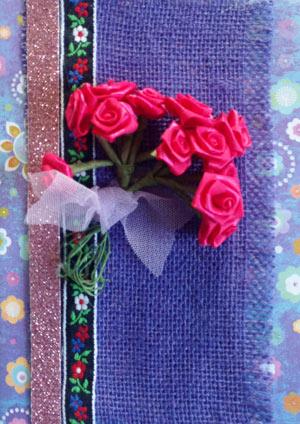 Открытка ручной работы №23(розы) Открытка ручной работы №23(розы)